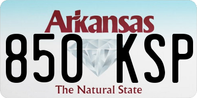 AR license plate 850KSP