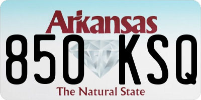 AR license plate 850KSQ