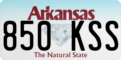 AR license plate 850KSS