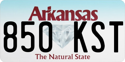 AR license plate 850KST