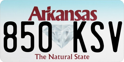 AR license plate 850KSV