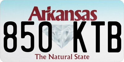 AR license plate 850KTB