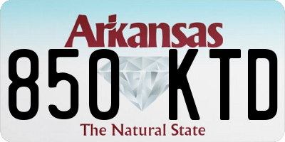 AR license plate 850KTD