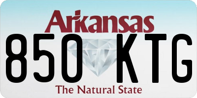 AR license plate 850KTG