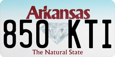 AR license plate 850KTI