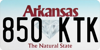 AR license plate 850KTK