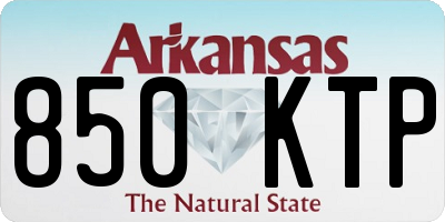 AR license plate 850KTP