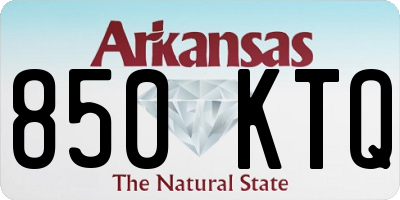 AR license plate 850KTQ