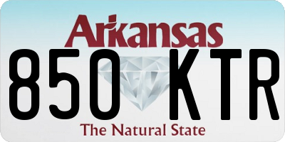 AR license plate 850KTR