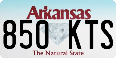 AR license plate 850KTS