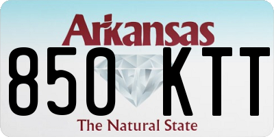 AR license plate 850KTT