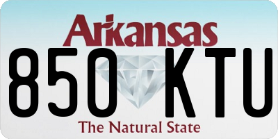 AR license plate 850KTU