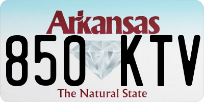 AR license plate 850KTV