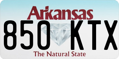 AR license plate 850KTX