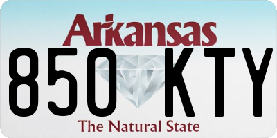 AR license plate 850KTY