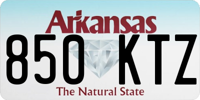 AR license plate 850KTZ