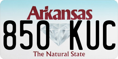 AR license plate 850KUC