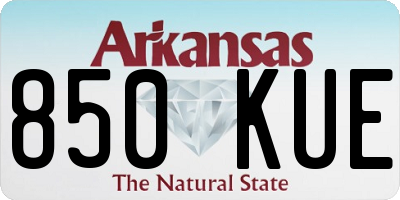 AR license plate 850KUE