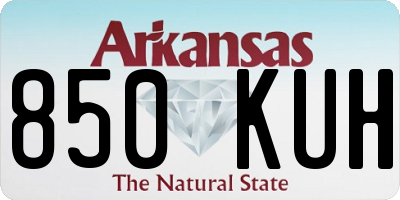 AR license plate 850KUH
