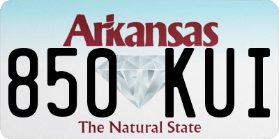 AR license plate 850KUI