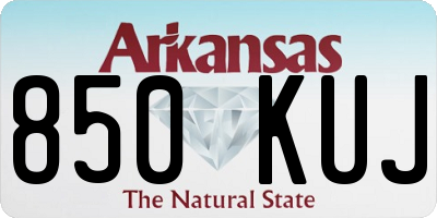 AR license plate 850KUJ