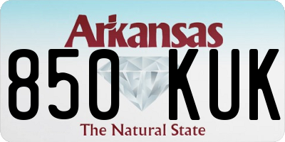 AR license plate 850KUK