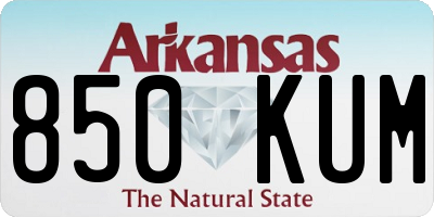 AR license plate 850KUM