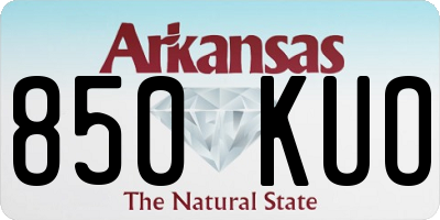 AR license plate 850KUO