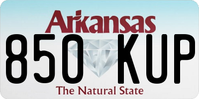 AR license plate 850KUP