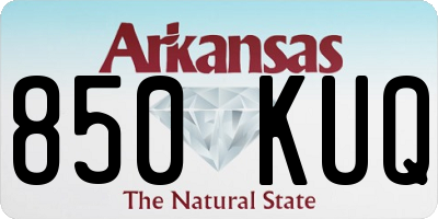 AR license plate 850KUQ