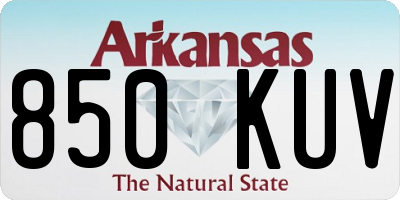 AR license plate 850KUV