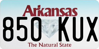 AR license plate 850KUX