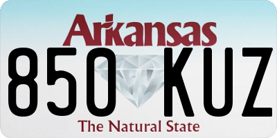 AR license plate 850KUZ