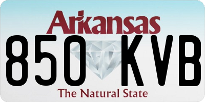 AR license plate 850KVB