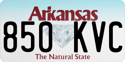 AR license plate 850KVC