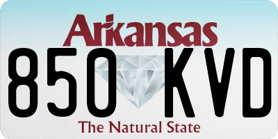 AR license plate 850KVD