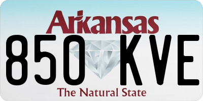 AR license plate 850KVE