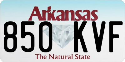 AR license plate 850KVF