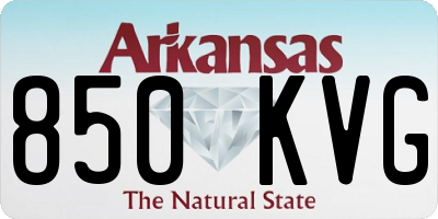 AR license plate 850KVG