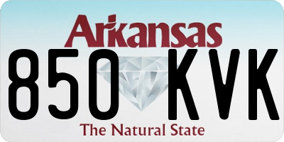 AR license plate 850KVK