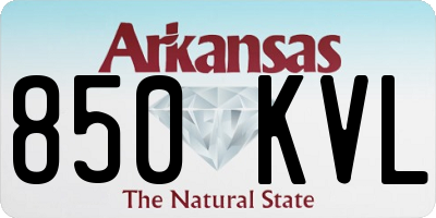 AR license plate 850KVL