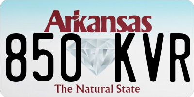 AR license plate 850KVR