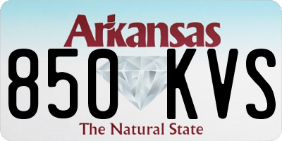 AR license plate 850KVS