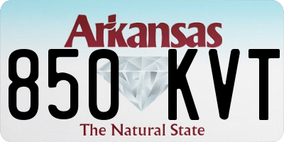 AR license plate 850KVT