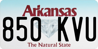 AR license plate 850KVU