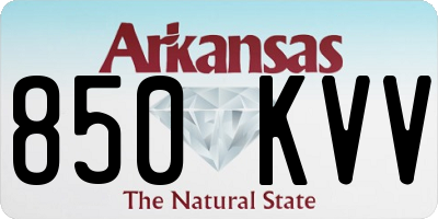 AR license plate 850KVV