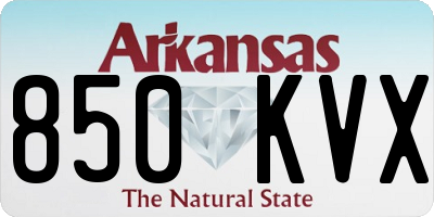 AR license plate 850KVX