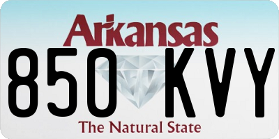AR license plate 850KVY