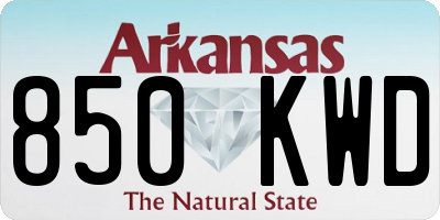 AR license plate 850KWD