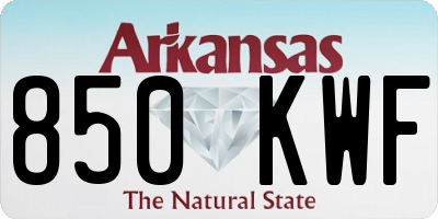 AR license plate 850KWF
